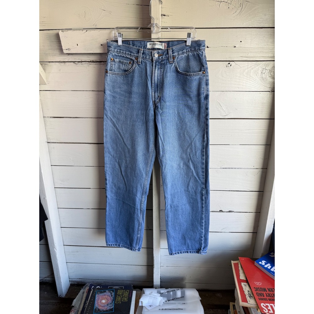 Levis 550 Relaxed Fit Jeans Mens 33x30 Medium Wash Blue Denim Tapered Leg Pants